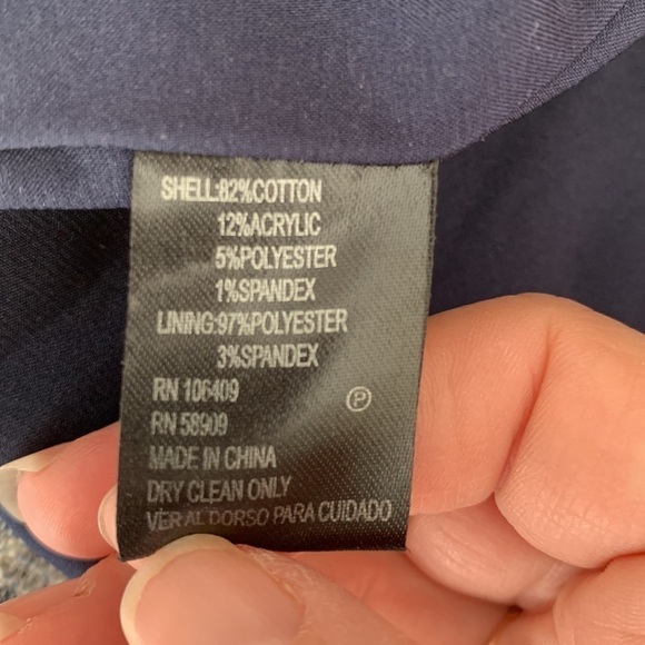 Antonio Melani Women’s Pencil Skirt Blue/Cream 10 - Picture 6 of 6